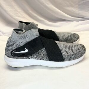 Nike Free RN Motion Flyknit 2017 Shoes Mens 13 Gray Volt Running Sneakers 880845